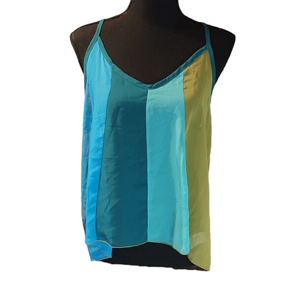 Ooh La La Boutique Chiffon Color Block Tank Small - Picture 1 of 4